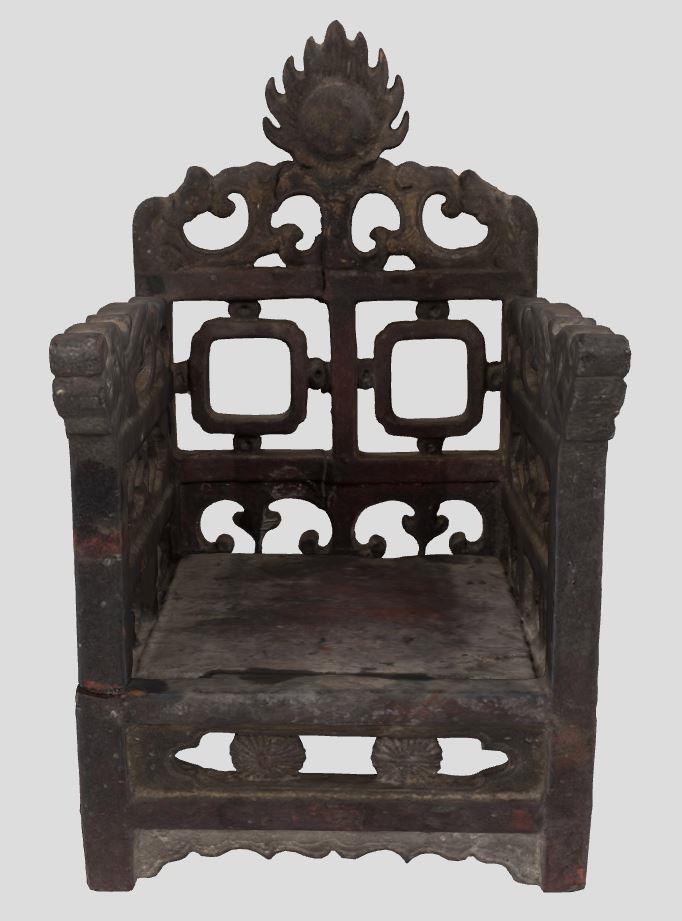 木雕神像座椅