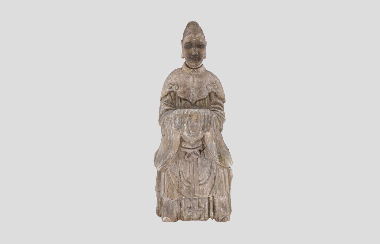 木雕瑤池金母像