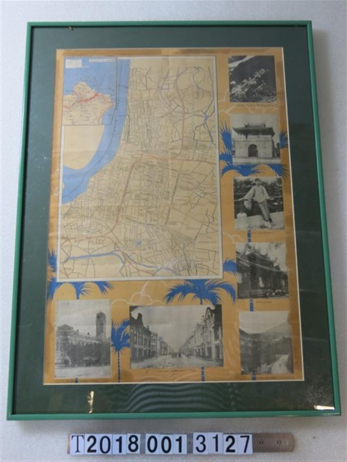 英文臺北市地圖及景點照片海報 (共1張)