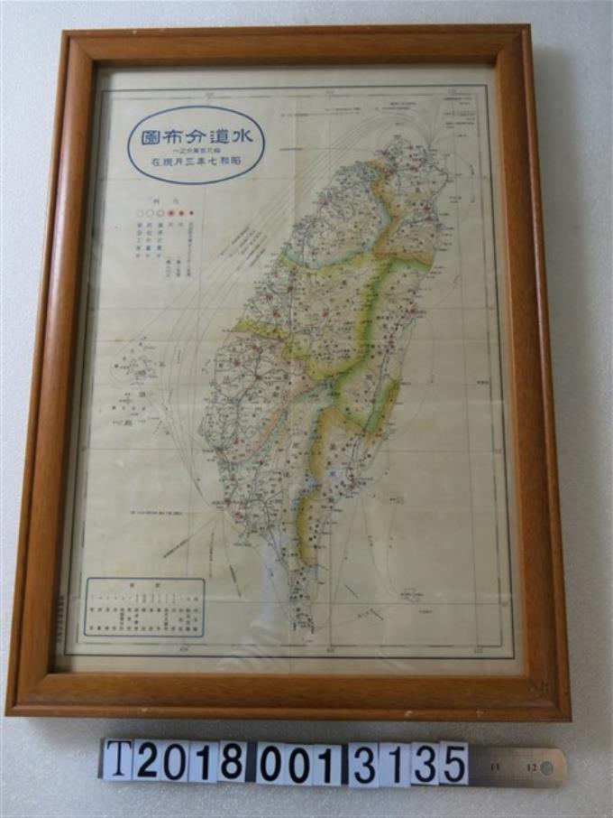 日治時期昭和七年水道分布地圖 (共1張)