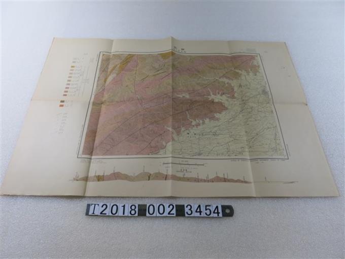 臺灣總督府殖產局製〈五萬分之一宜蘭地質圖〉 (共1張)