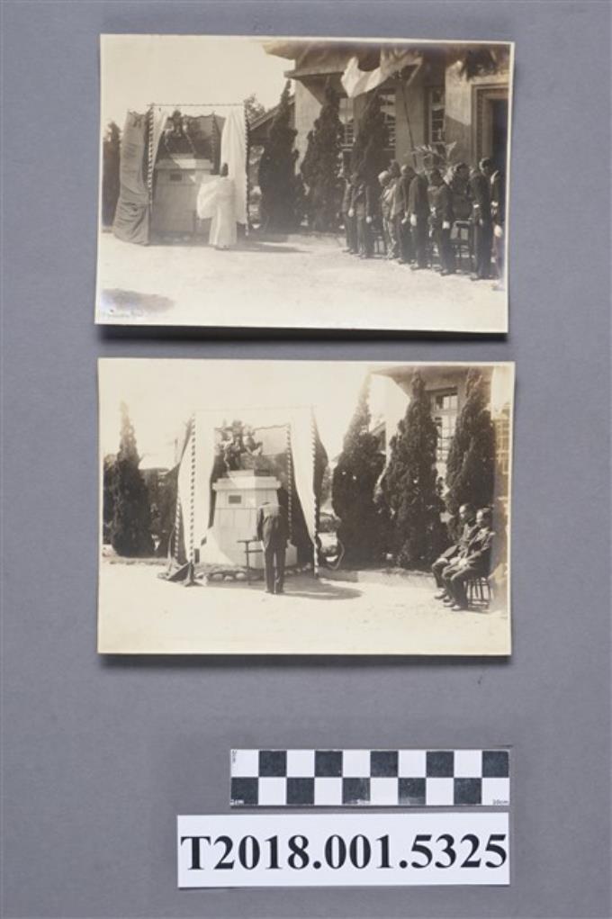 高雄路竹公學校楠公銅像揭幕儀式相片 (共2張)