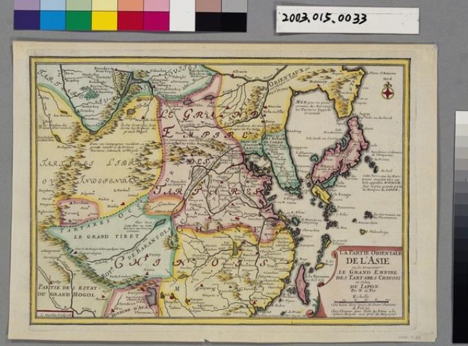 Nicolas De Fer〈東亞地圖：韃靼大帝國與日本〉 - 藏品資料- 國立