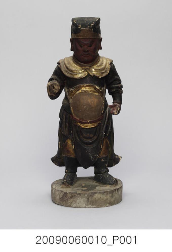 木雕加彩武判官神像 - 藏品資料 - 國立臺灣歷史博物館典藏網
