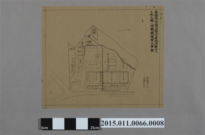 專賣局宜蘭出張所建物符號四九ヲ木工場ニ移轉模樣替工事圖 (共2張)