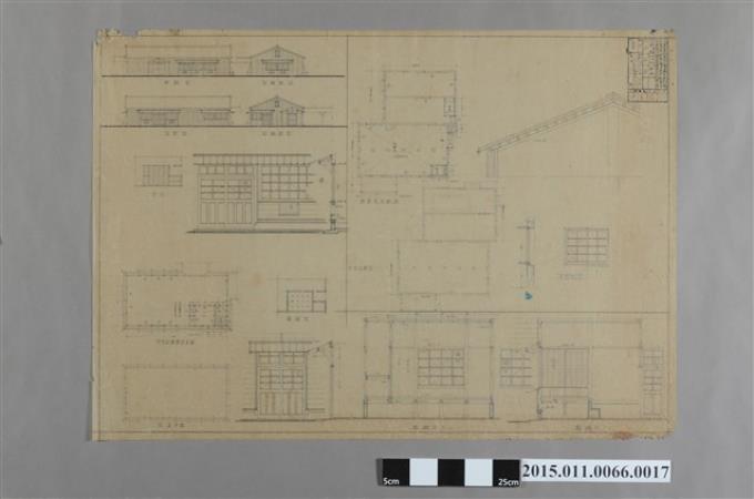 專賣局宮前工場內樟木集約製腦中間試驗工場即便所新築並建物符號四十一其他模樣替修繕工事 (共2張)