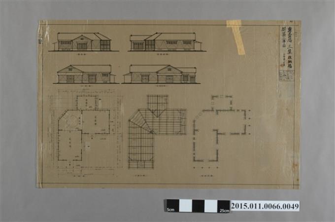 專賣局三笠收納場新築工事圖 (共2張)