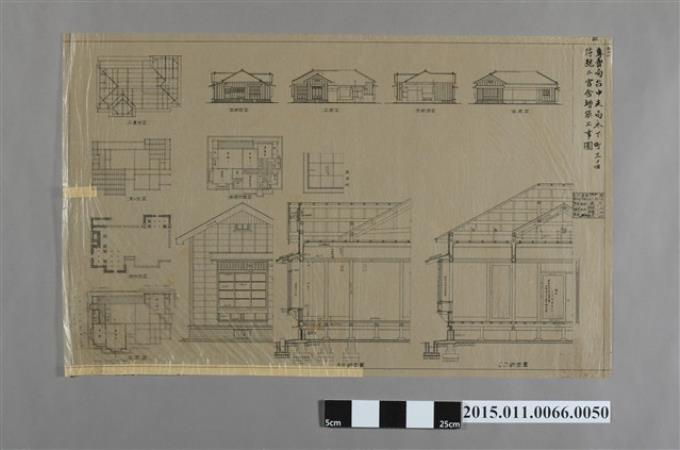 專賣局台中支局木下町三ノ四符號ニ官舍增築工事圖 (共2張)