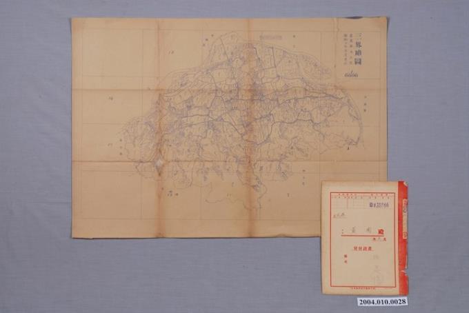 地籍圖謄本〈六千分一三界埔圖〉與日本勸業銀行貸款證書 (共1張)