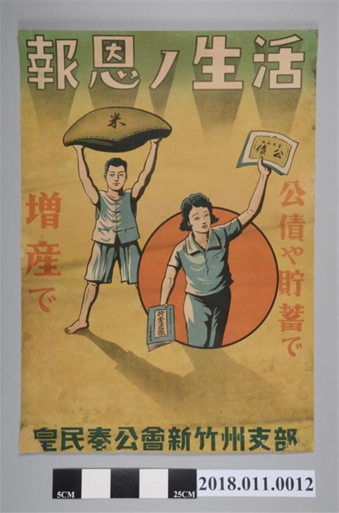 皇民奉公會新竹州支部報恩的生活海報 (共2張)