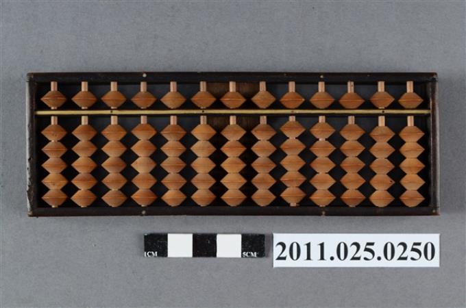 木製13檔6珠和色算珠小算盤 (共4張)