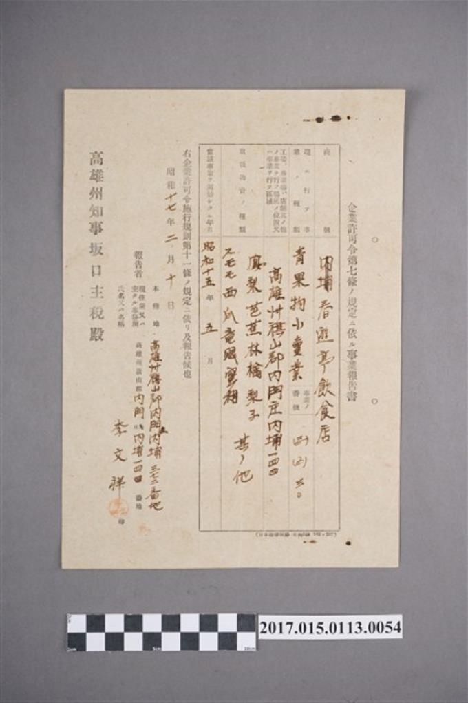 李文祥飲食店專業報告書種類－鳳梨、芭蕉 (共2張)