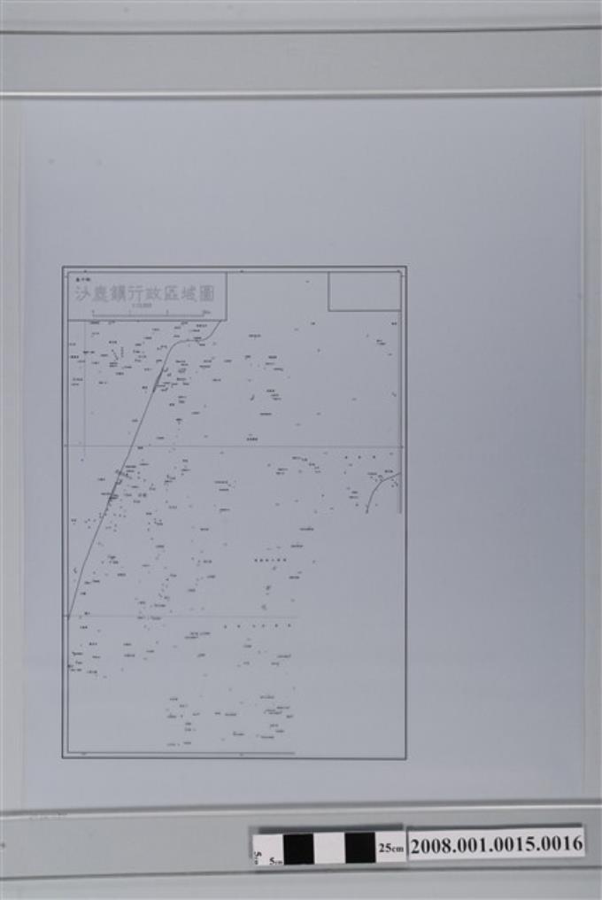 〈臺中縣沙鹿鎮行政區域圖〉製版膠片文字 (共2張)