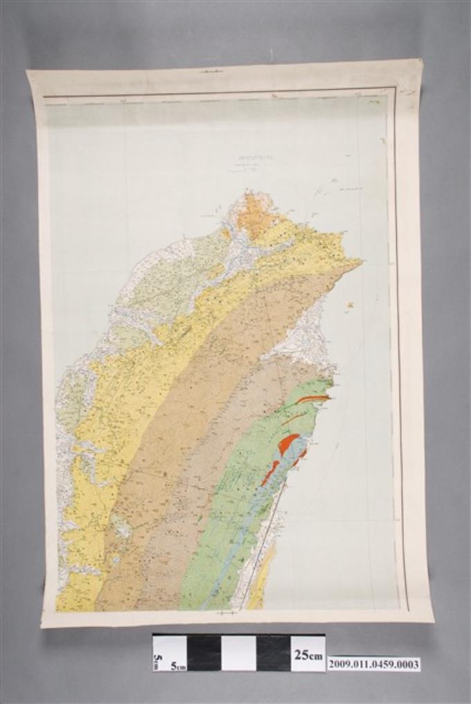 臺灣總督府殖產局編纂〈三十萬分一臺灣地質礦產地圖〉第3幅 (共2張)