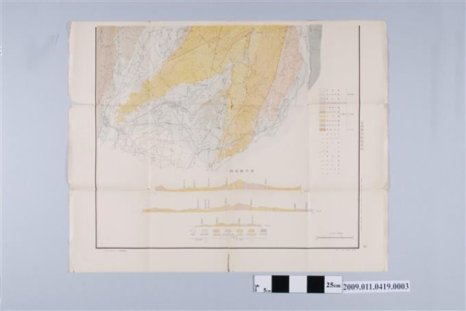 臺灣總督府殖產局出版〈三萬分一旗山油田地質圖〉南幅 (共2張)