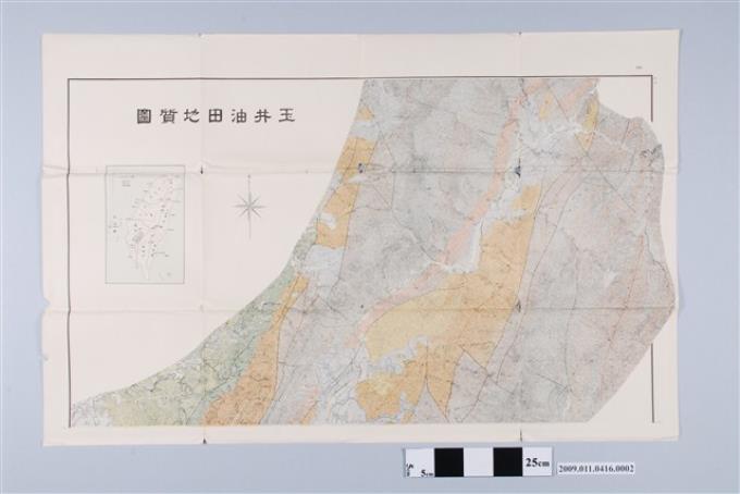 臺灣總督府殖產局出版〈三萬分一玉井油田地質圖〉局部 (共2張)