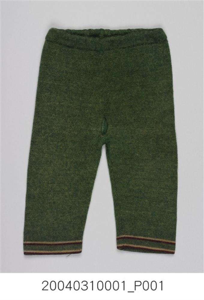 綠毛料針織男童長褲 (共1張)