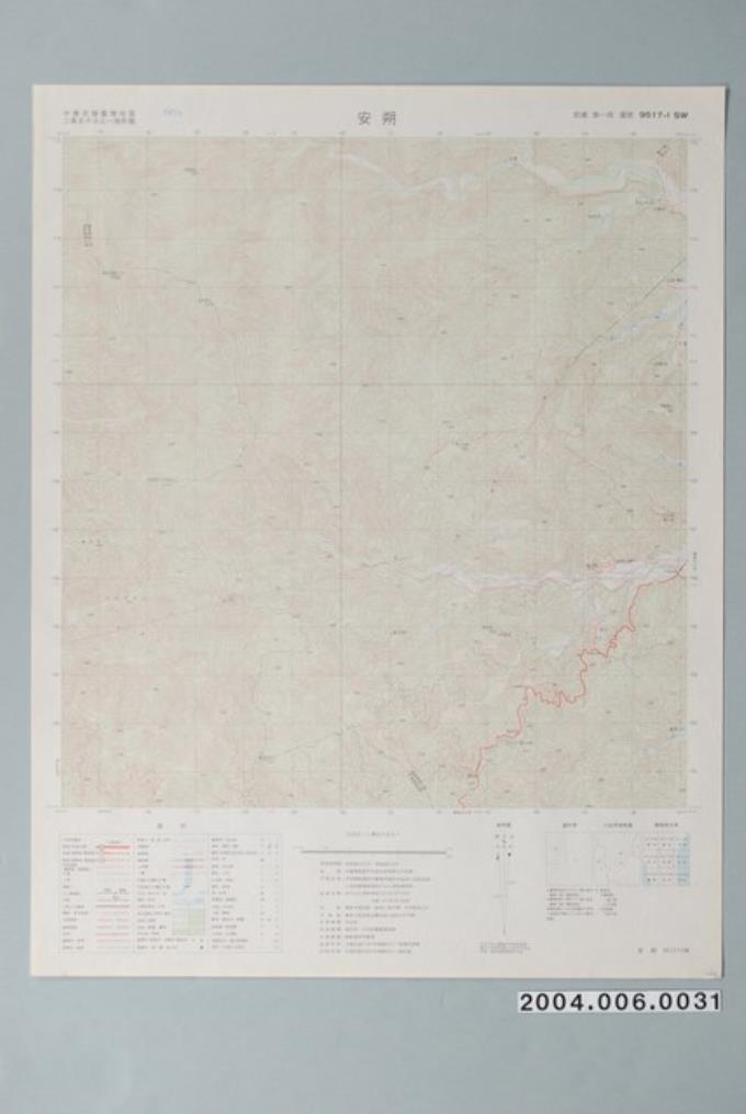 聯勤測量署〈中華民國臺灣地區二萬五千分一地形圖－安朔〉 (共1張)