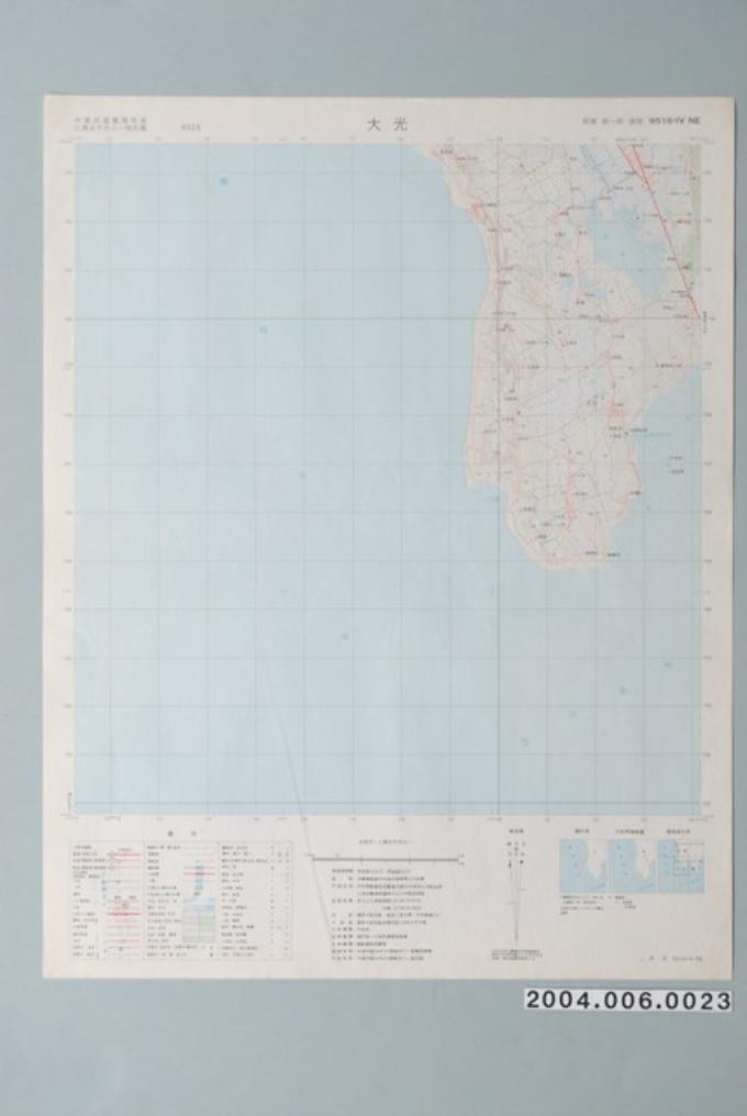 聯勤測量署〈中華民國臺灣地區二萬五千分一地形圖－大光〉 (共1張)