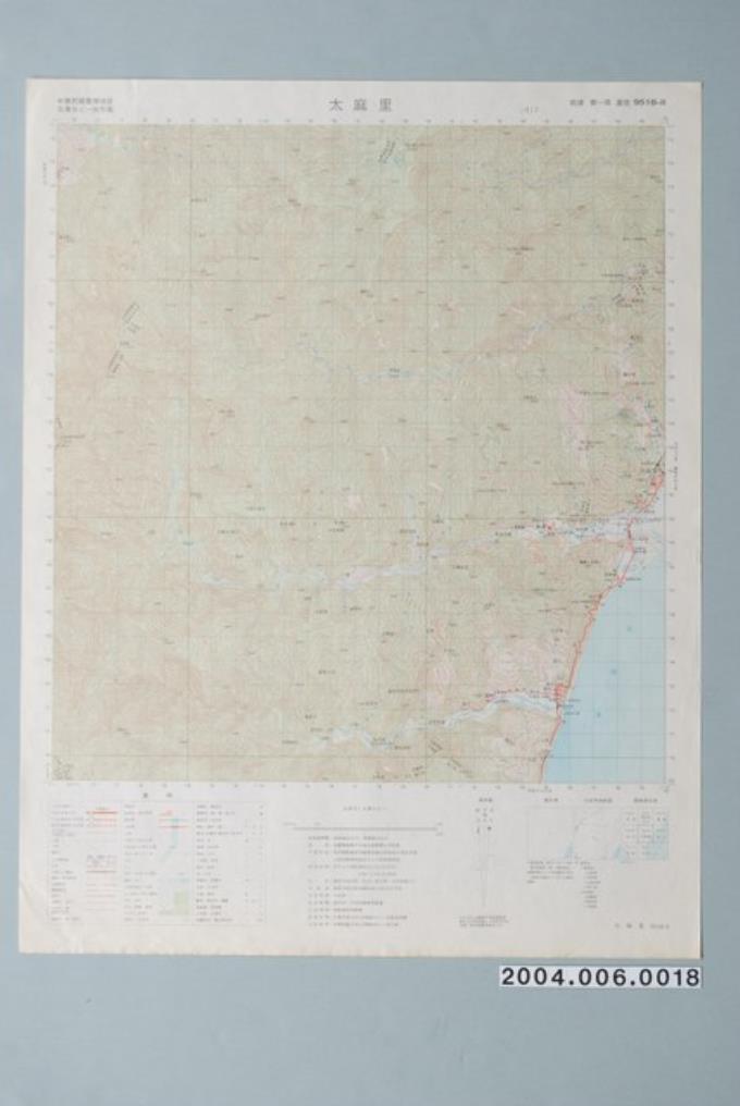 聯勤測量署〈中華民國臺灣地區五萬分一地形圖－太麻里〉 (共1張)