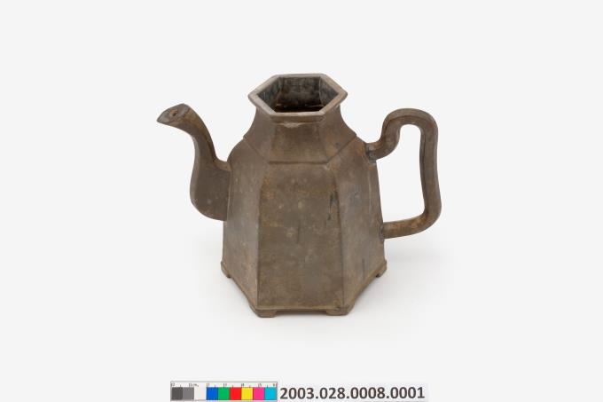 古錫六方式茶壺｜清末〜民国初期 GetCollectionWatermarkPic.ashx