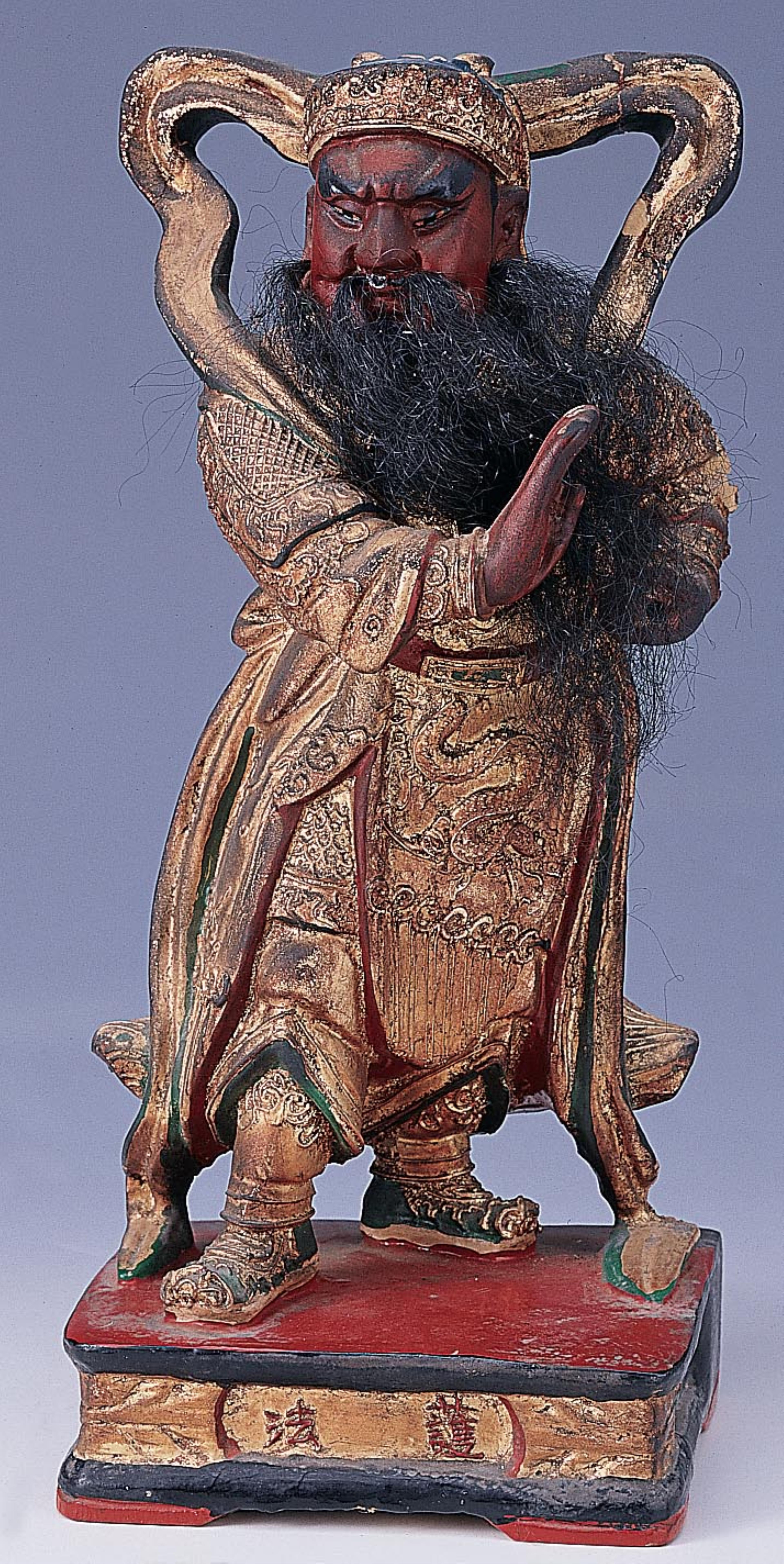 木雕伽藍尊者神像 (共3張)