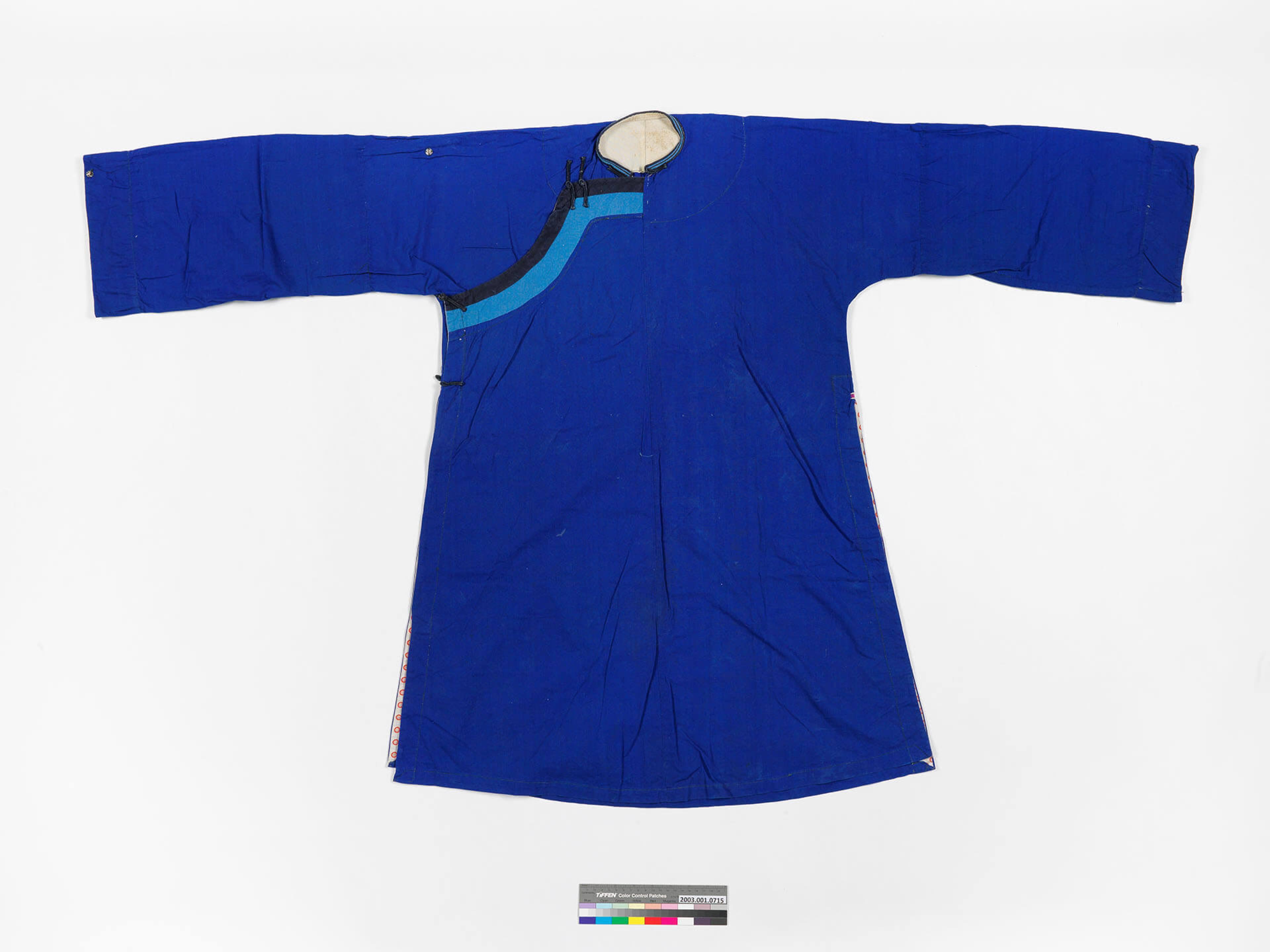藍棉質大襟客家女衫 (共2張)