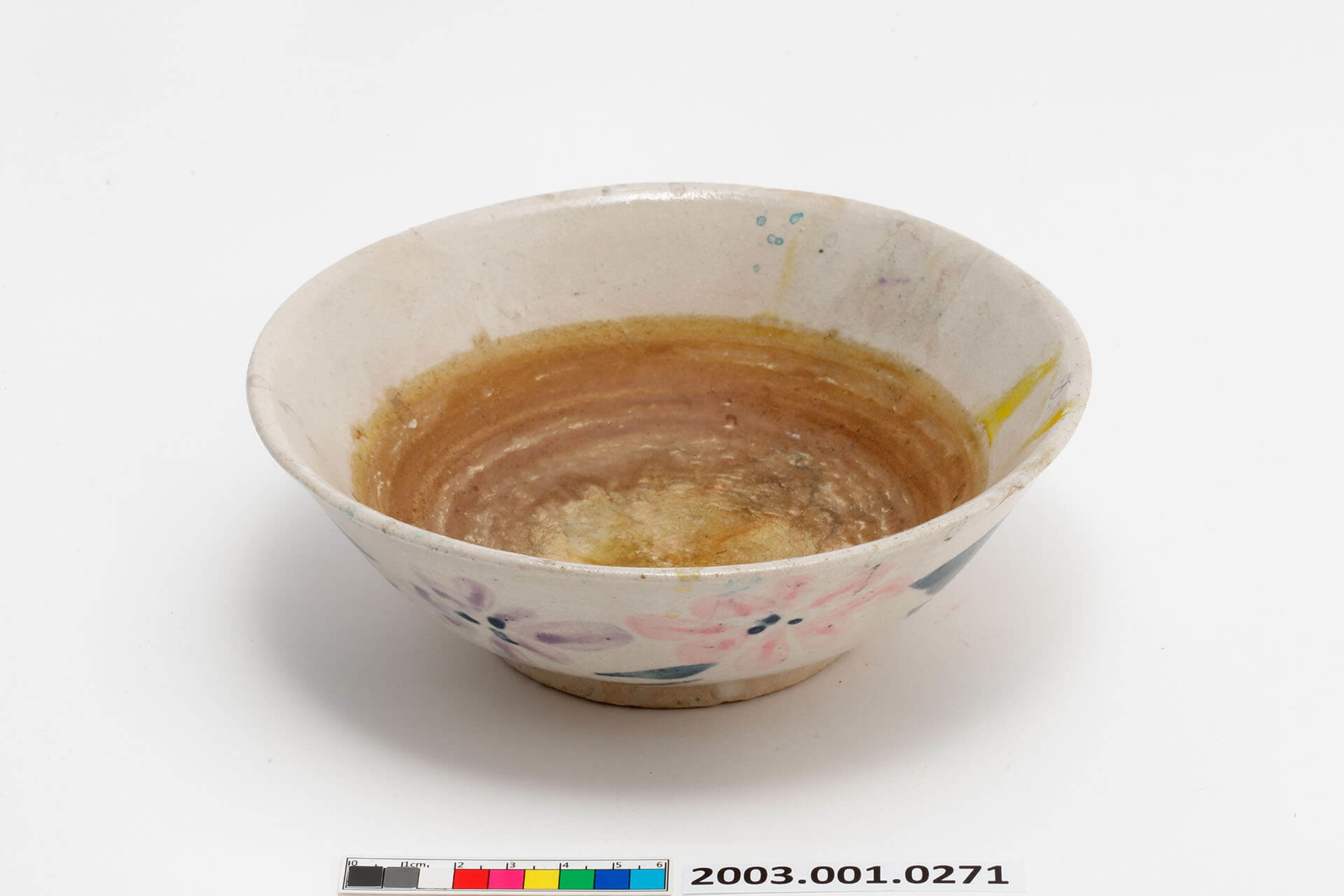 彩繪花卉紋瓷碗 (共2張)