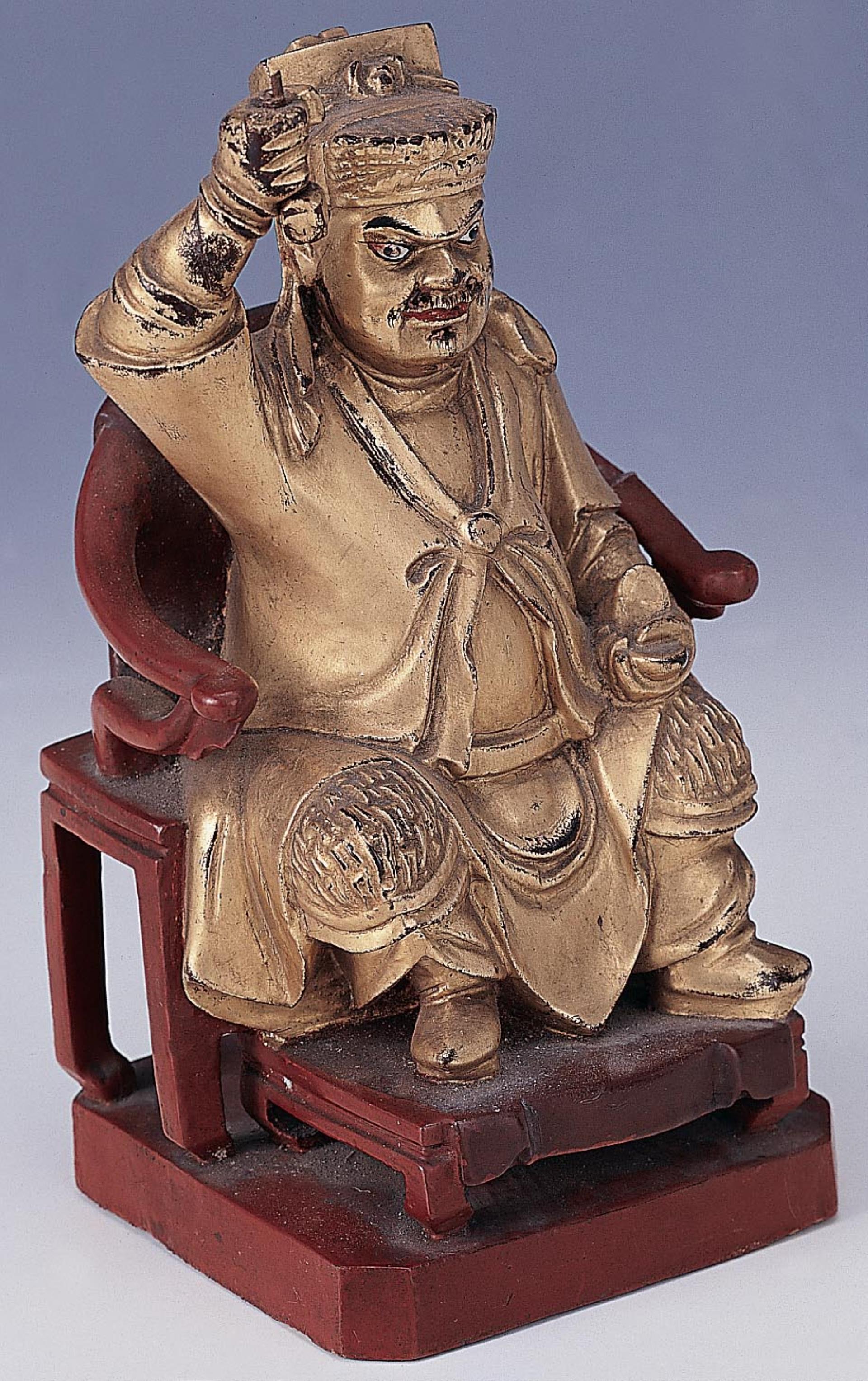 木雕趙公明神像- 藏品資料- 國立臺灣歷史博物館典藏網
