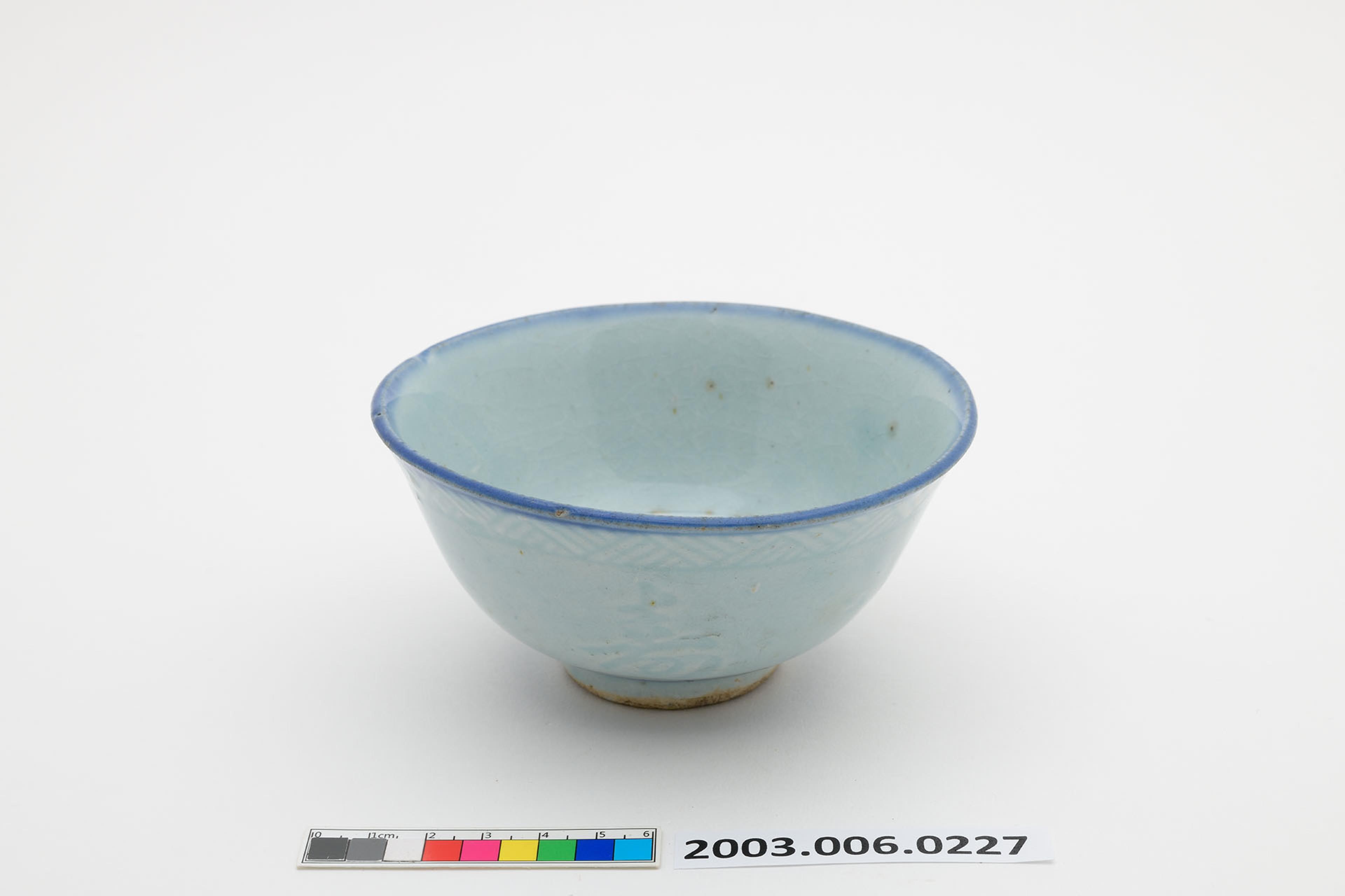 淡藍釉碗葫蘆紋壽字紋淡青仔碗 (共6張)