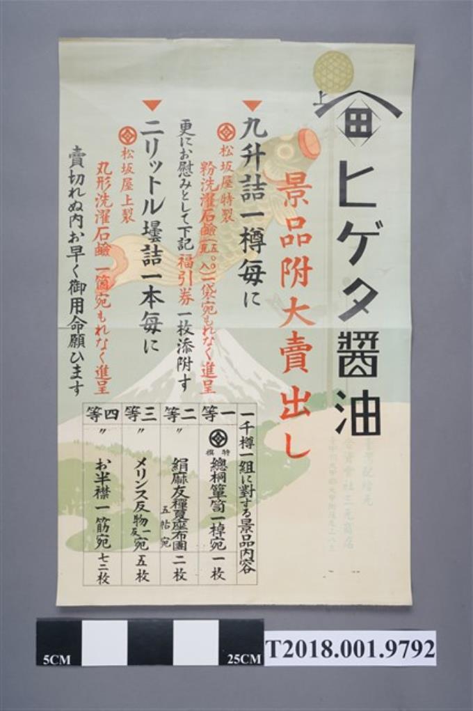 髭田醬油特賣宣傳海報 (共2張)