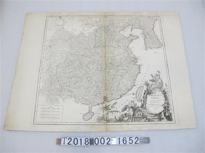 1751年繪黑白〈中國地圖〉 (共1張)
