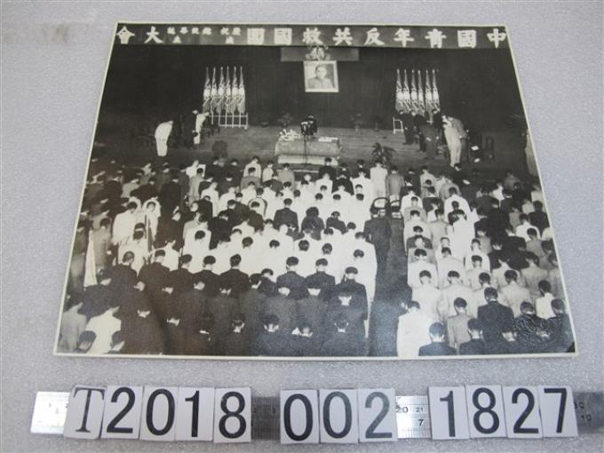 中國青年反共救國團慶祝總統華誕成立大會照片 (共1張)
