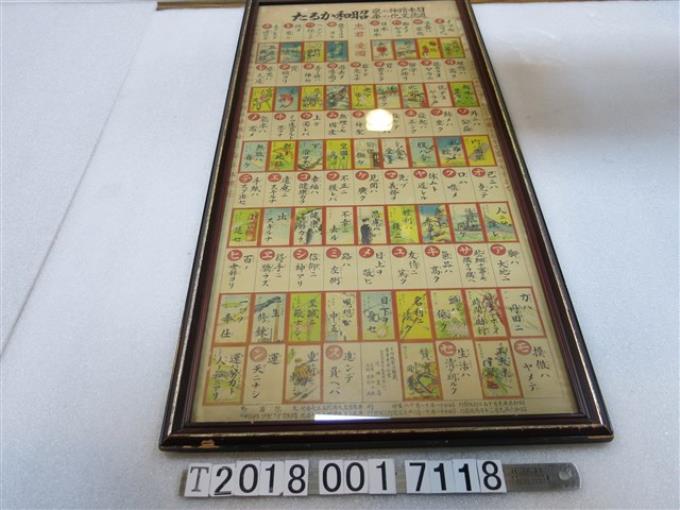 日治時期昭和紙牌遊戲卡海報 (共1張)