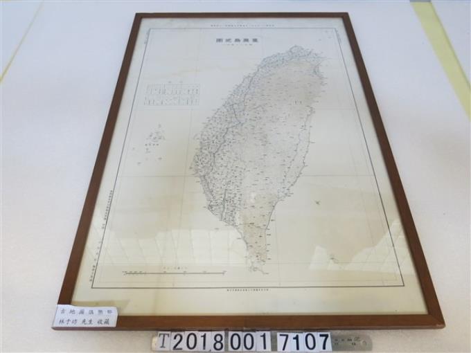 臺灣總督府才知常松編纂〈六十萬分之一臺灣島地圖〉 (共1張)
