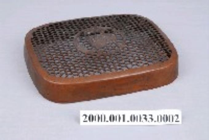 幾何梅竹紋蓋提把式暖爐爐蓋