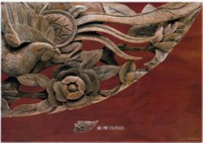 「臺灣之美」展覽木雕主題海報作品