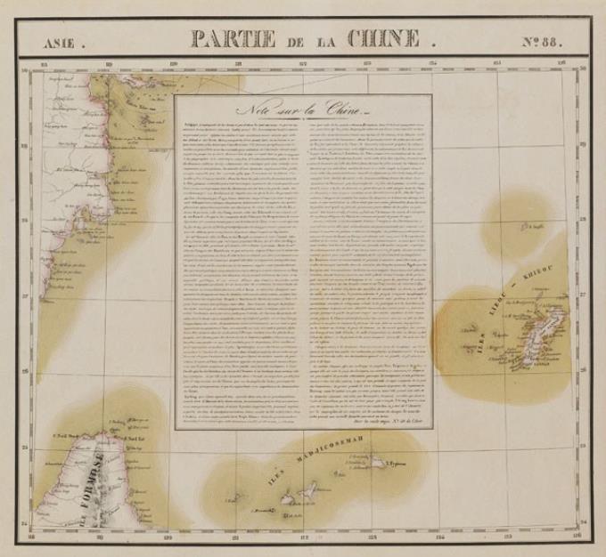Philippe Vander Maelen〈亞洲第88圖－中華部分地圖〉及〈亞洲第99圖－中華部分地圖〉 (共3張)