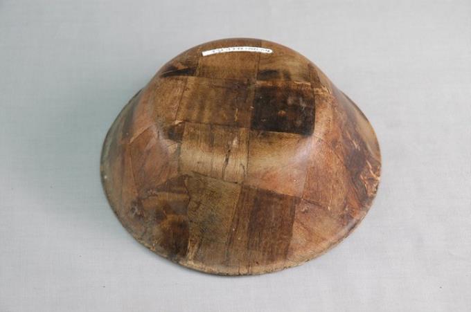 木製菱格紋大碗
