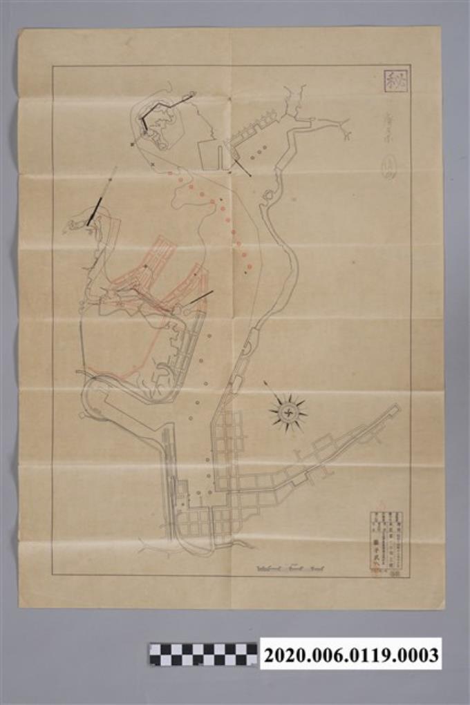 昭和十四年〈一萬分之一基隆港平面圖〉 (共2張)