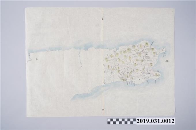 〈臺灣諸港之畫〉地圖外包裝封底 (共3張)
