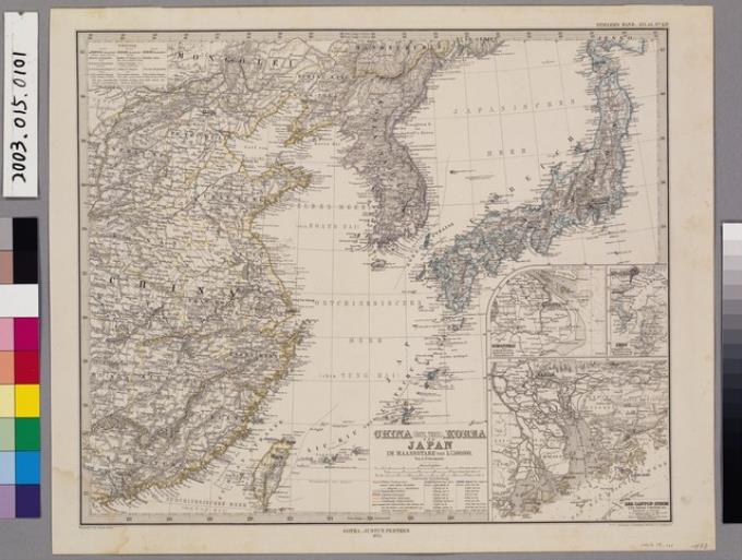 Adolf Stieler〈中國東部、日本與韓國圖〉