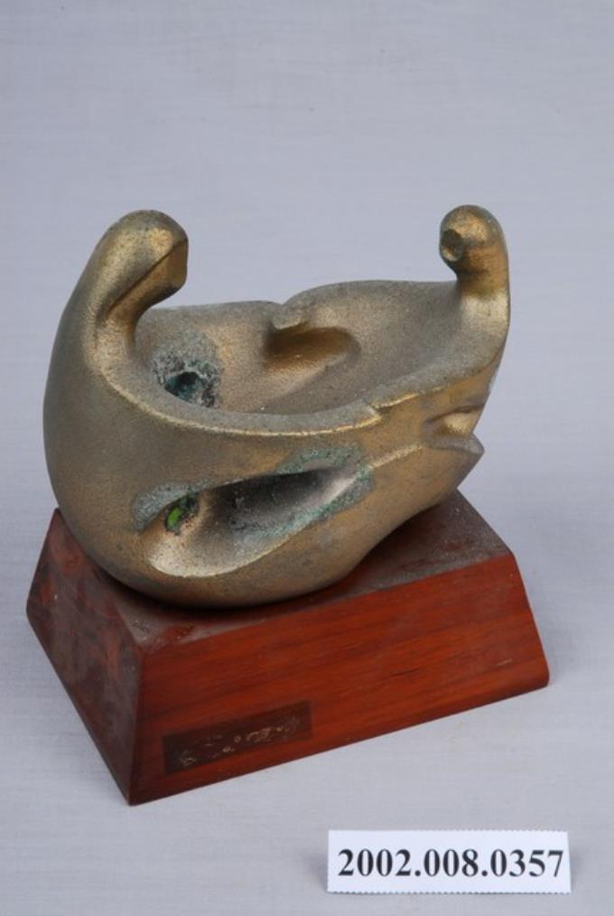 抽象母子雕塑獎座