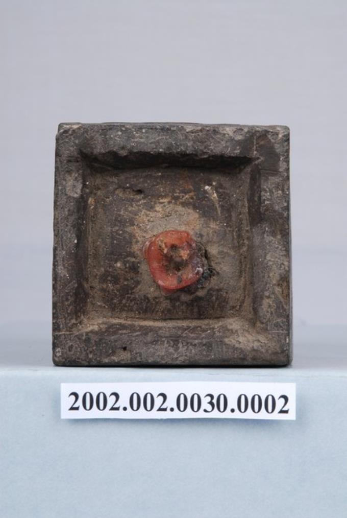 石製壽字燭臺