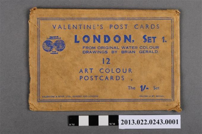 布萊恩吉羅德繪英國倫敦風景明信片組封套