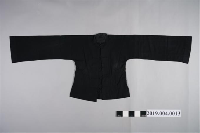 黑棉立領長袖對襟男衫 (共2張)