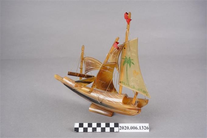 四桅帆舢舨船模型