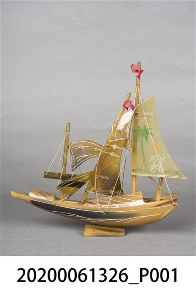 四桅帆舢舨船模型