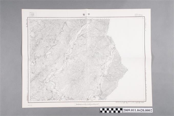大日本帝國陸地測量部編繪〈五萬分一地形圖臺南六號－甲仙〉假製版 (共2張)