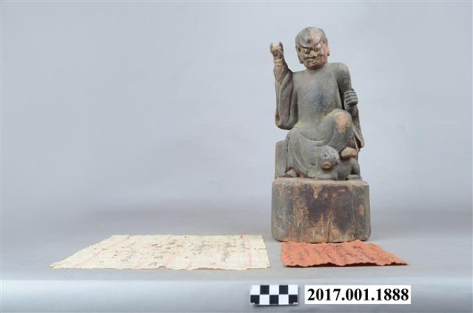 木雕伏虎羅漢像 (共3張)